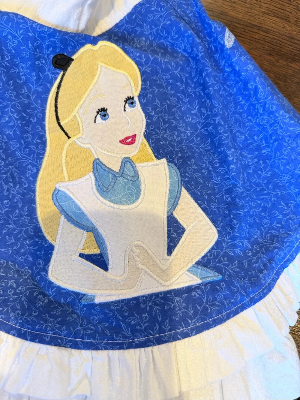 Disney Blue Magic Kingdom Ruffle Two-Piece Set with Character Appliqués